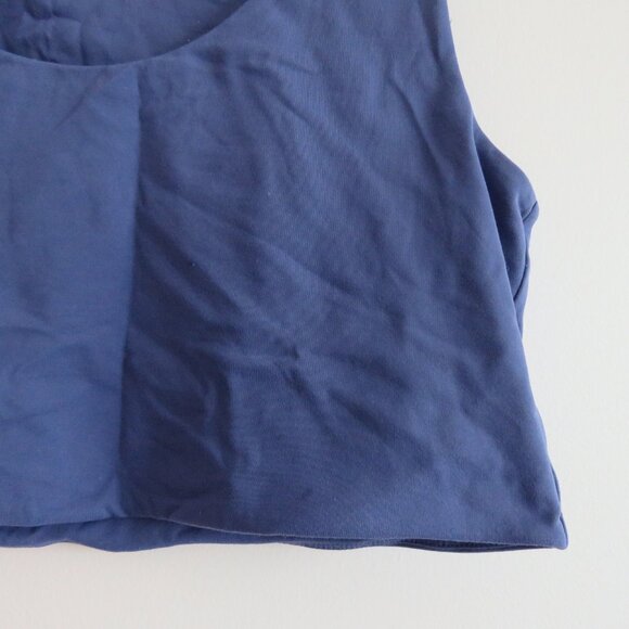 ARITZIA BABATON Contour Scoopneck Tank in Blue Eclipse Minimalist - Size XL - Picture 5 of 10